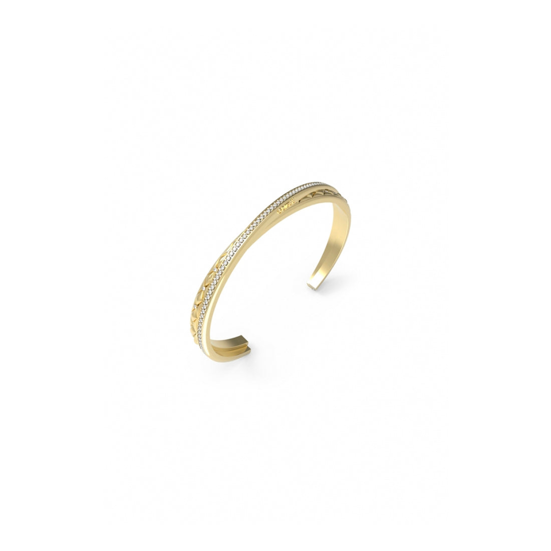 Guess Women's Bracelet JUBB04584JWYG, 25 cm, Gold Stainless Steel
