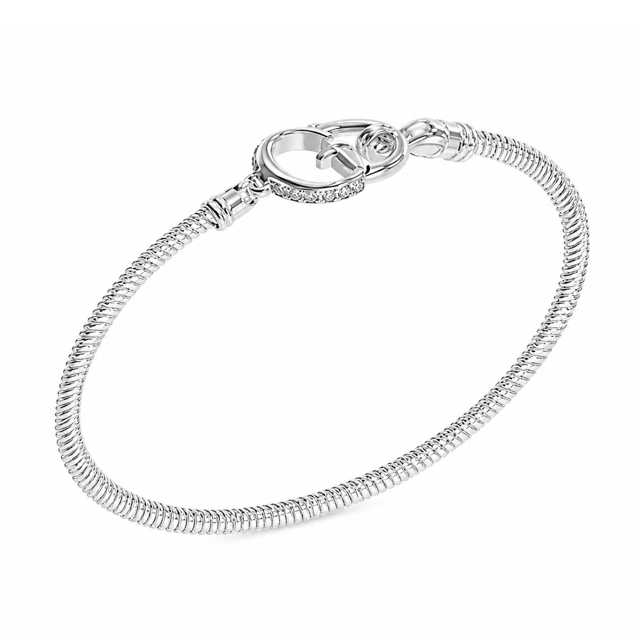 Guess Women’s Bracelet JUBB05399JWRH, Stainless Steel, Grey, 19 cm