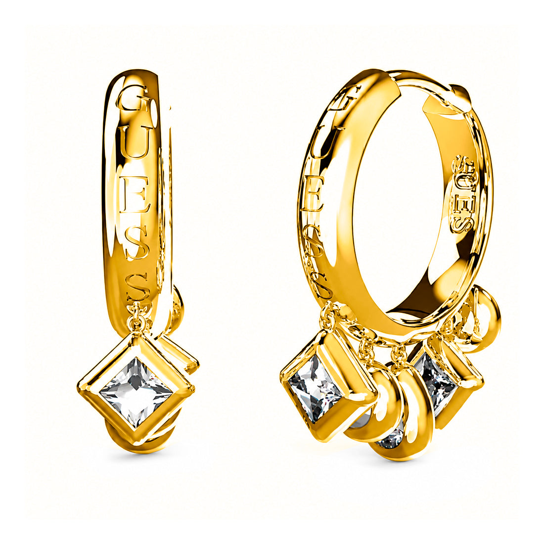 Guess Women's Earrings JUBE04648JWYG, 2 cm, Gold Stainless Steel