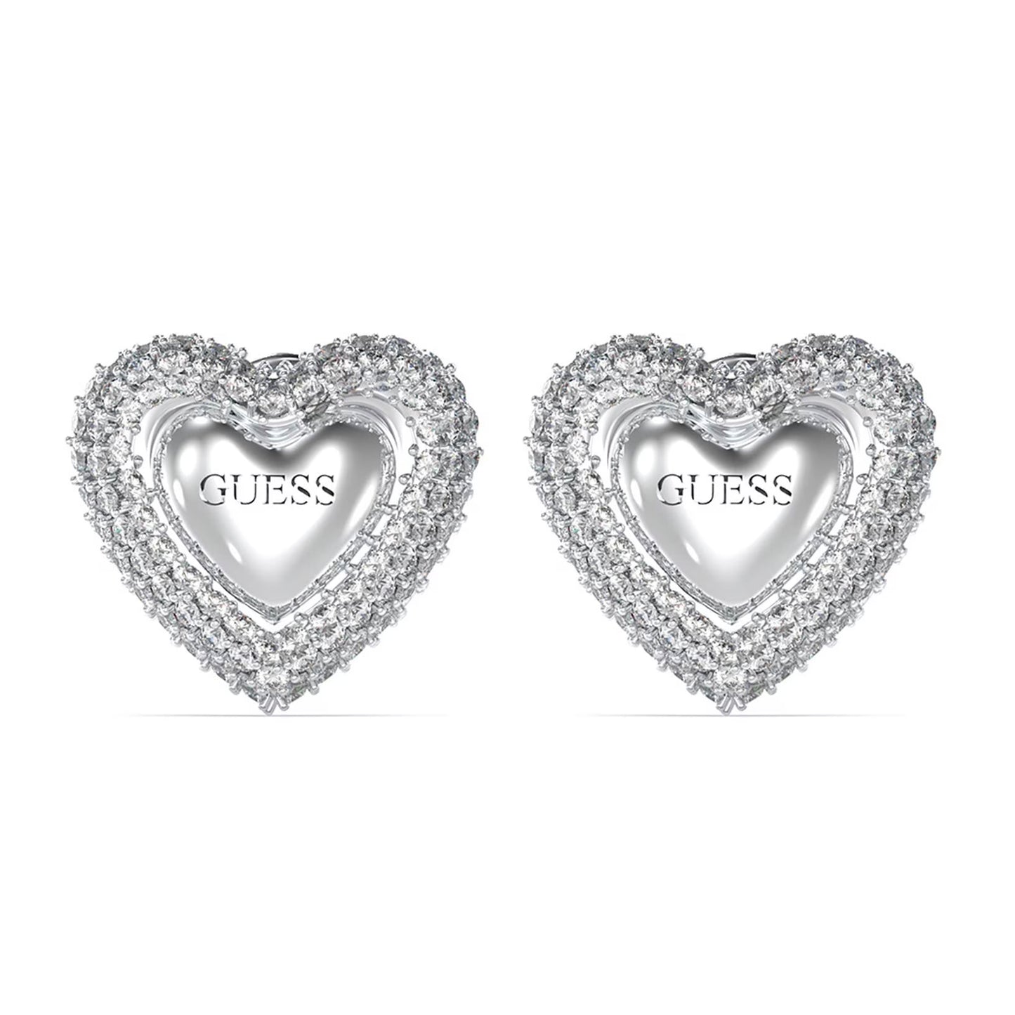 Guess Women's Stainless Steel Earrings JUBE05020JWRH (1.5 cm) in Grey