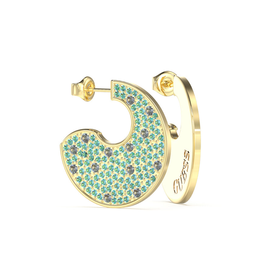 Guess Women's Earrings JUBE05230JWYG, 3 cm, Stainless Steel, Golden