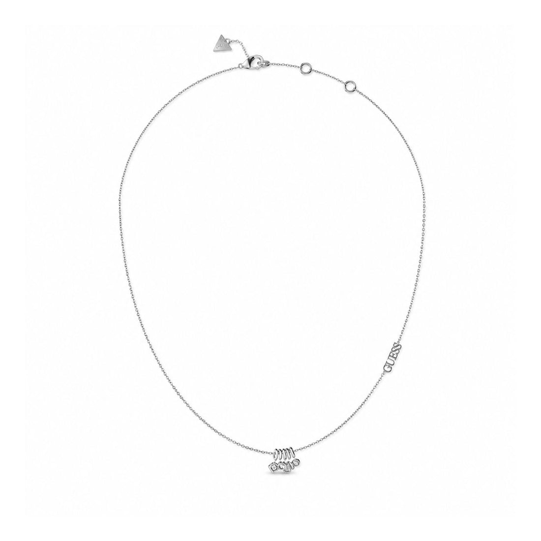 Guess Women's Necklace JUBN04646JWRH, 45 cm, Stainless Steel, Grey