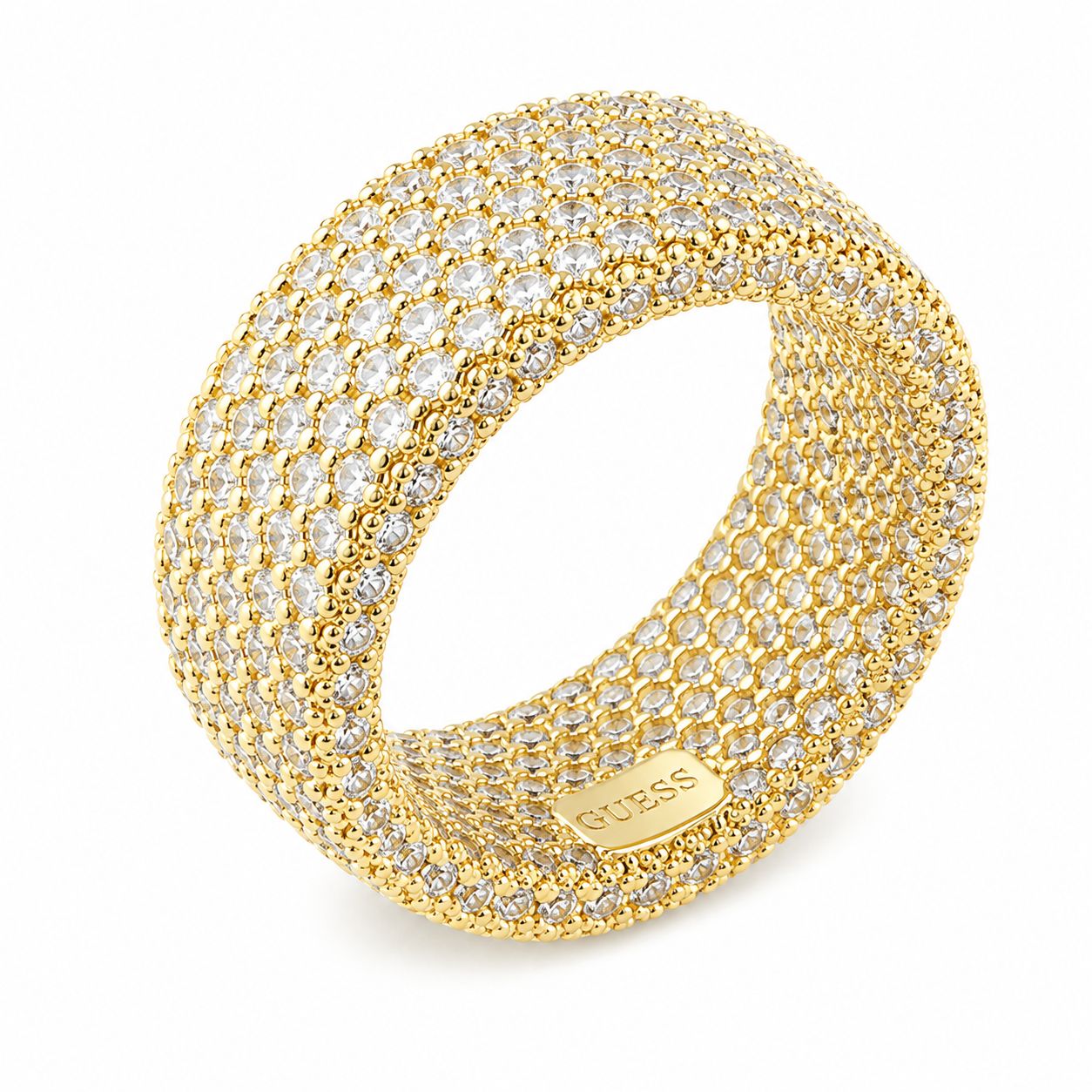 Guess Women's Infinity Ring JUBR04677JWYG, Size 52, Gold Stainless Steel