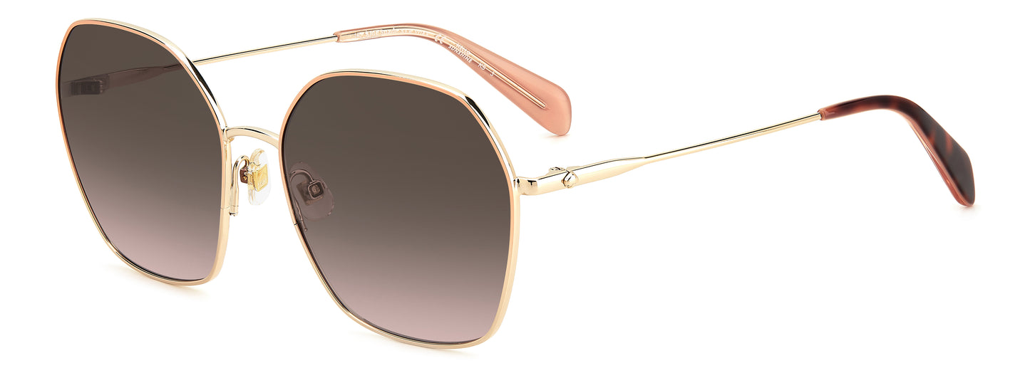 Kate Spade Women’s Sunglasses KENNAGSAU2F7H Metal Frame Red | Lens/Bridge/Temple 57/17/140 mm Brown Lenses 100% UV Protection