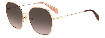 Kate Spade Women’s Sunglasses KENNAGSAU2F7H Metal Frame Red | Lens/Bridge/Temple 57/17/140 mm Brown Lenses 100% UV Protection