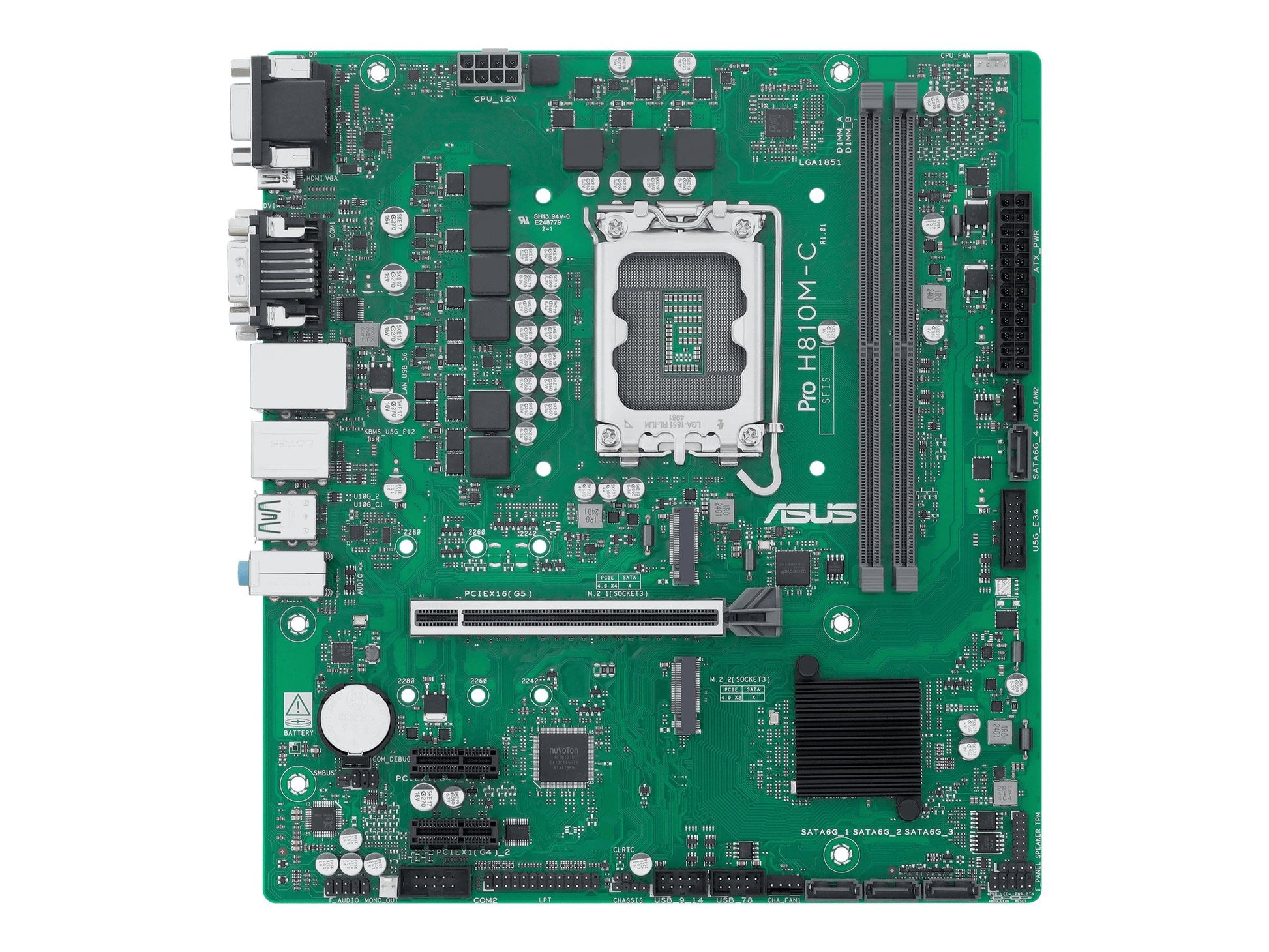 MB ASUS PRO H810M-C-CSM (Intel, LGA1851, DDR5, mATX)