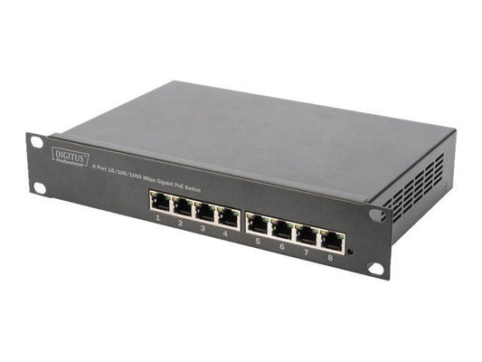 DIGITUS 8-Port Gigabit PoE Unmanaged Switch