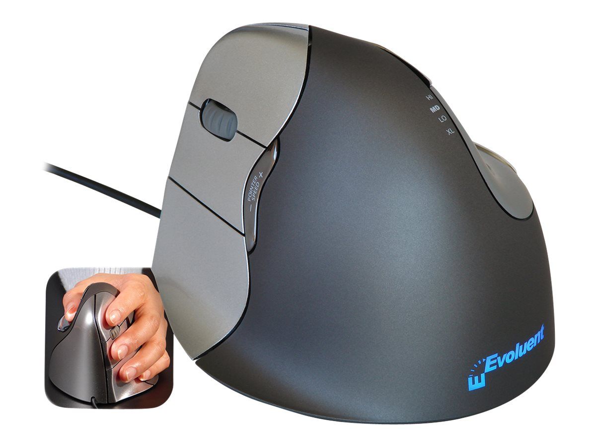 Evoluent VerticalMouse 4 Αριστερό Γκρι USB