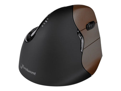 Evoluent VerticalMouse 4 Small Wireless - Black/Brown