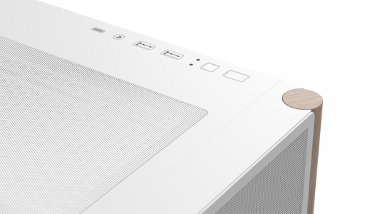 AeroCool Geh Midi D501A-G-WT-V2 (Λευκό/Ξύλο/ATX)