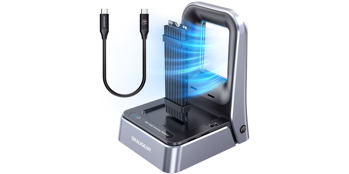 GRAUGEAR Docking Station 4.0 für M.2 NVMe/NGFF SSD USB 3.2