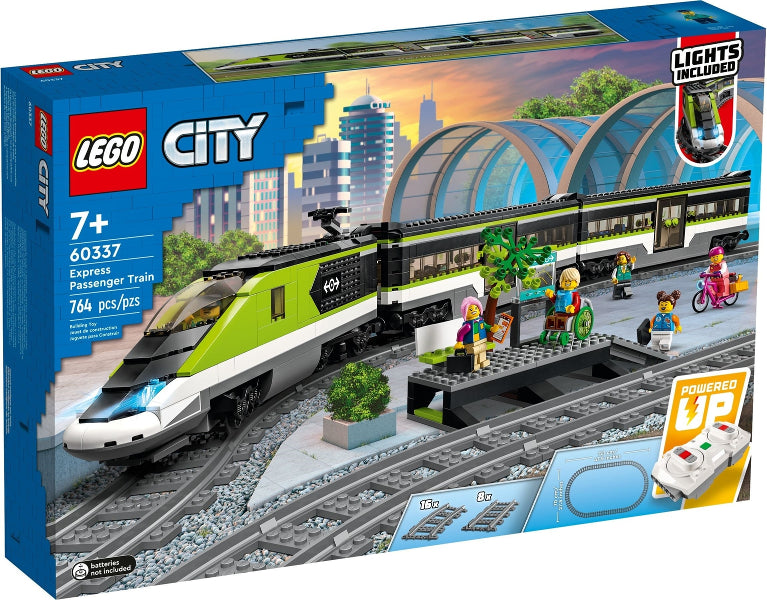 LEGO Express Passenger Train - Σετ Τρένου με Φώτα και 24 Σιδηροδρομικά Εξαρτήματα