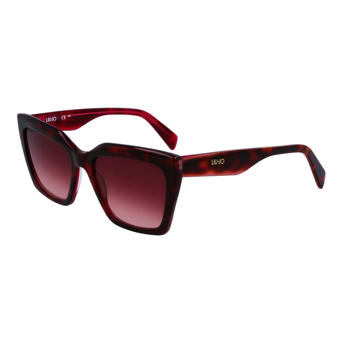 Liujo Women's Sunglasses LJ795S5418261 with Red Acetate Frame, Lens/Bridge/Temple Dimensions 54/18/140 mm, Category 3