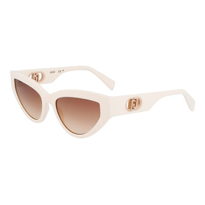 Liujo Women's Sunglasses LJ800S5418102, Size 54/18/140 mm (Lens/Bridge/Temple), Color: White
