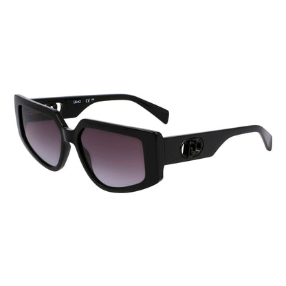 Liujo Women's Sunglasses LJ801S5515001, Lens 55mm / Bridge 15mm / Temple 140mm, Black