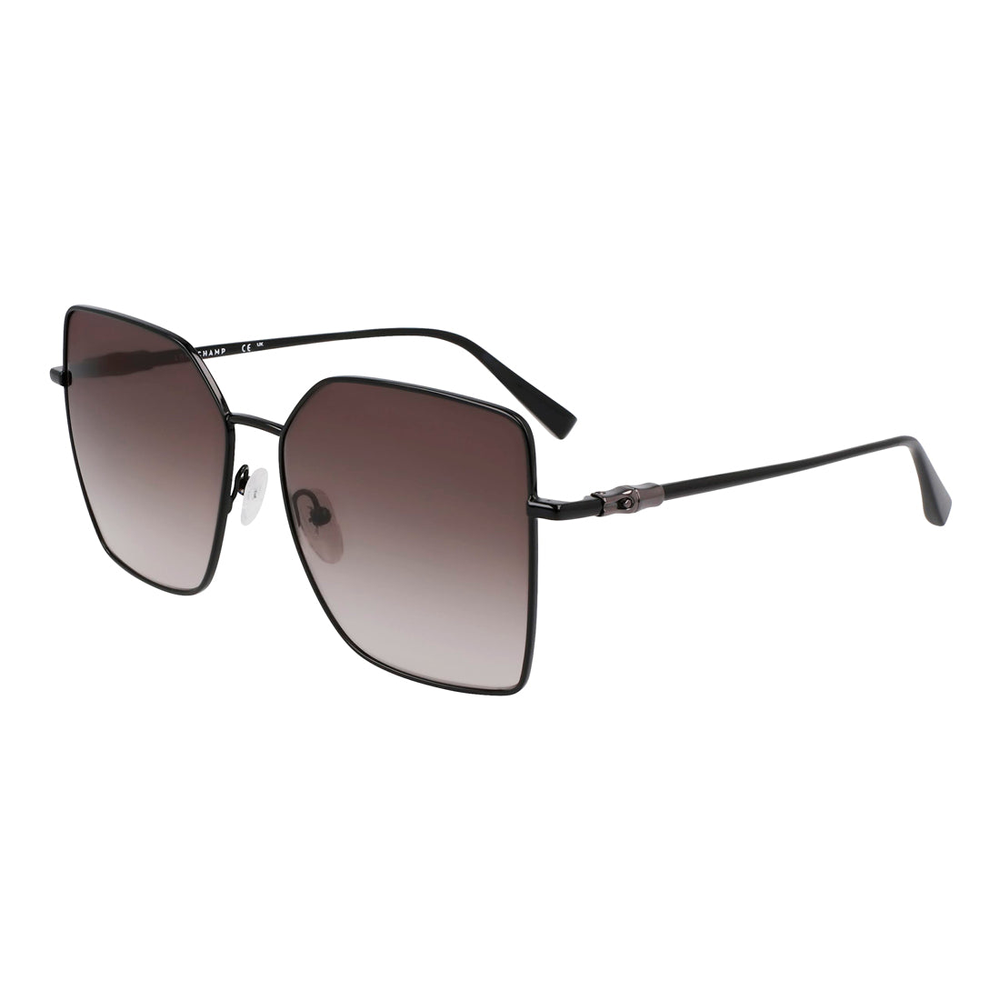 Longchamp Women's Sunglasses LO173S5715001 - Metal Frame, Black, Lens 57mm / Bridge 15mm / Temple 145mm