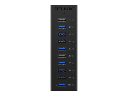 IcyBox IB-AC6110 10-Port USB 3.0 Hub με USB Φόρτιση