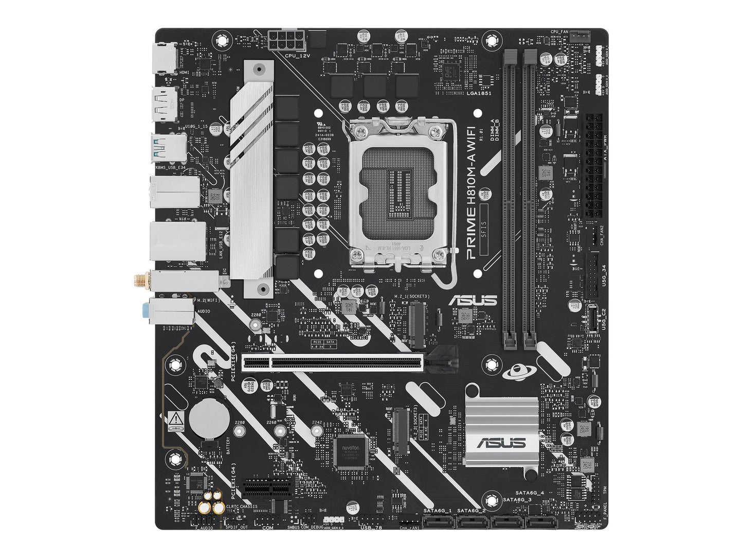 MB ASUS PRIME H810M-A WIFI (Intel, LGA1851, DDR5, mATX)