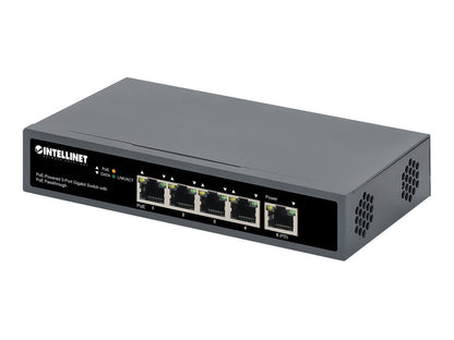 INTELLINET 4-Port Gigabit + 1GE (PD) High PoE Switch