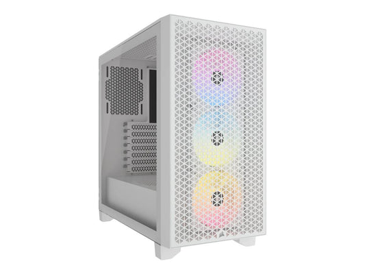 CORSAIR 3000D RGB Airflow Midi Tower Case White