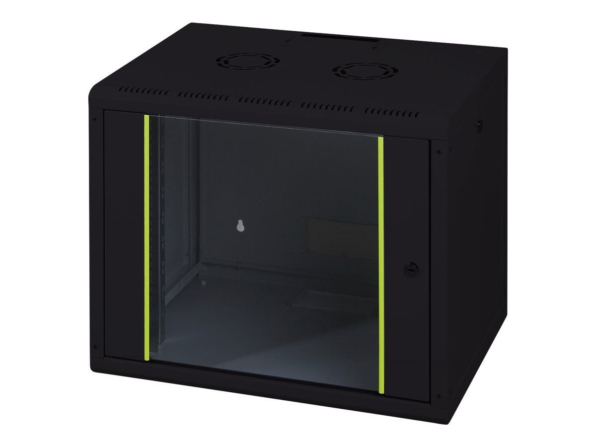 DIGITUS 12HE Wandgehäuse 643x600x450mm Μαύρο