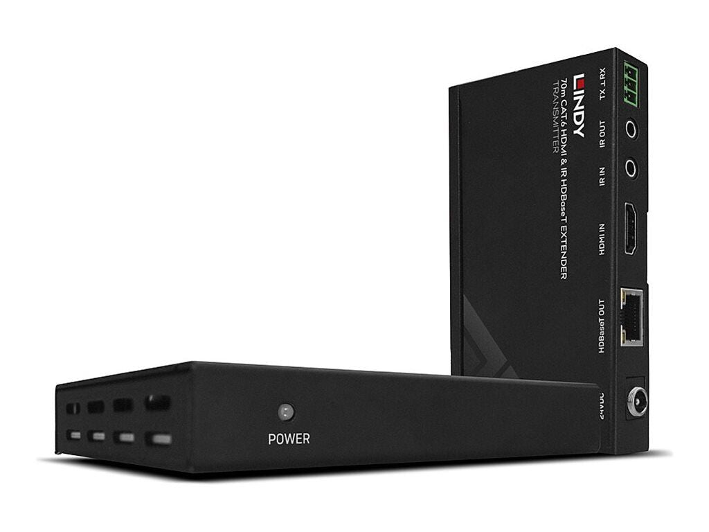 LINDY Extender HDMI & IR μέσω Cat6 με PoC UHD 4K 70m