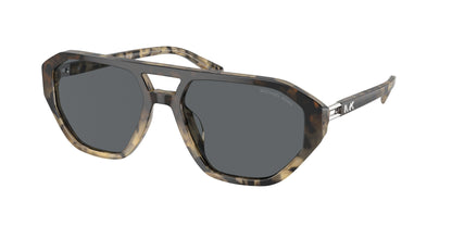 Michael Kors Men's Sunglasses MK2219U394287, Multicolored Acetate Frame, Lens 57mm / Bridge 18mm / Temple 145mm, Grey Lenses, Category 3 UV Protection