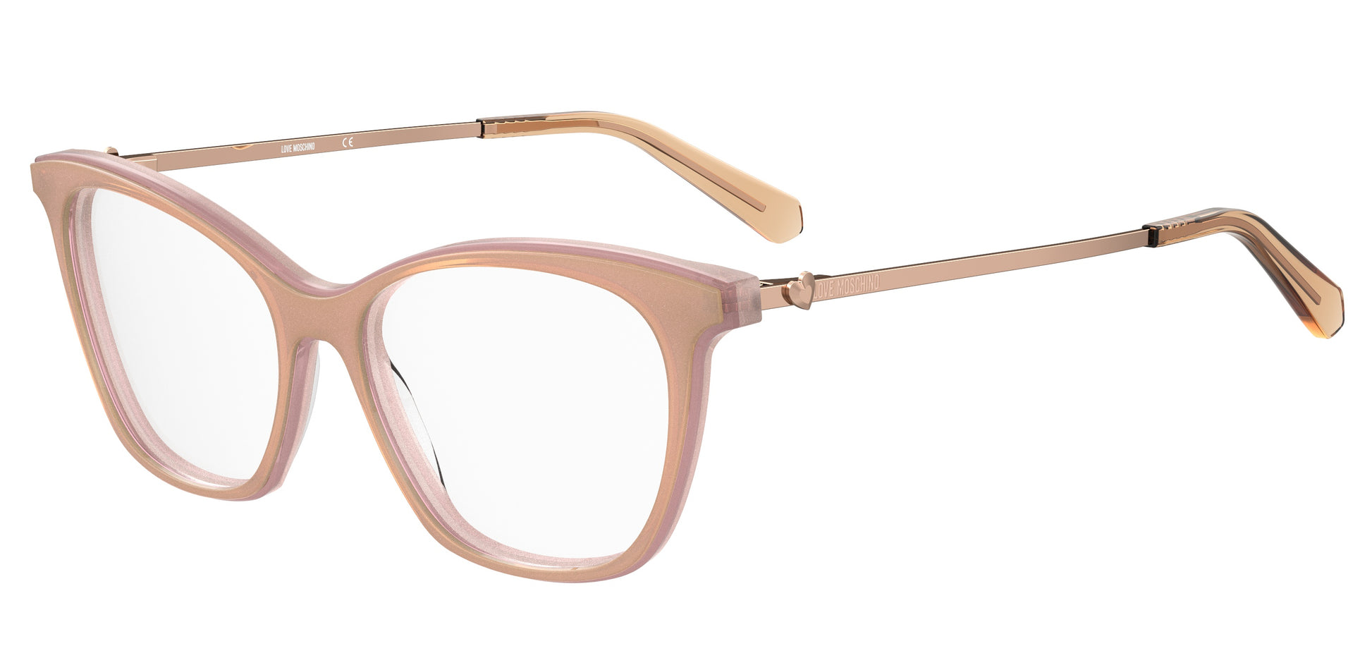 Love Moschino Women's Glasses MOL57935JF316, Acetate Frame, Pink, Size 53/16/140 mm