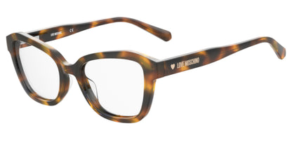 Glasses Love Moschino Children MOL606TN05LE8 with Acetate Frame, Brown Color, Lens/Bridge/Temple Size 48/17/135 mm