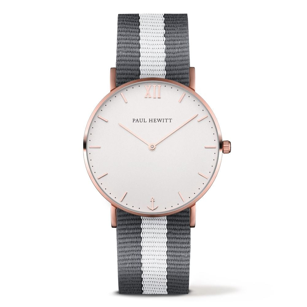 Watch Paul Hewitt Unisex PHSARSTWGRW20 (39MM) White Gray