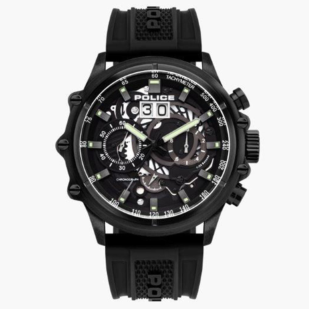 Watch Police Man PL16018JSB02P (48MM) Black