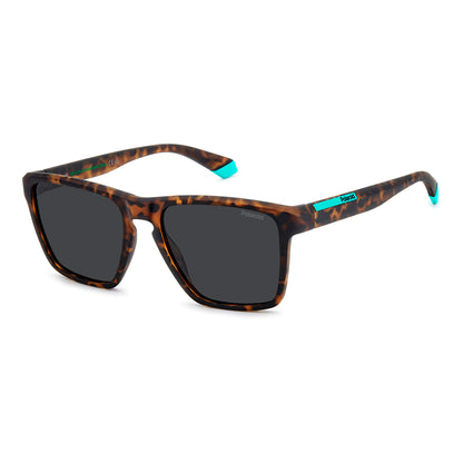 Polaroid Men's Sunglasses Model PLD2167SN9P with Polycarbonate Brown Frame and 100% UV400 Polarized Grey Lenses, Customizable Dimensions