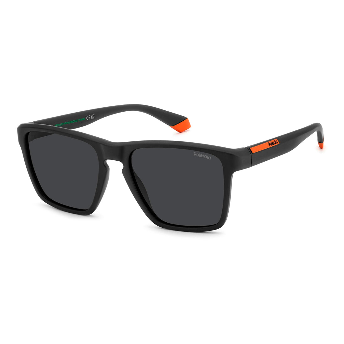 Polaroid Men's Sunglasses Model PLD2167SRC2 with Polycarbonate Frame and Polarized Grey Lenses, 100% UV400 Protection, Category 3, Dimensions (Lens/Bridge/Temple): According to Model Specification