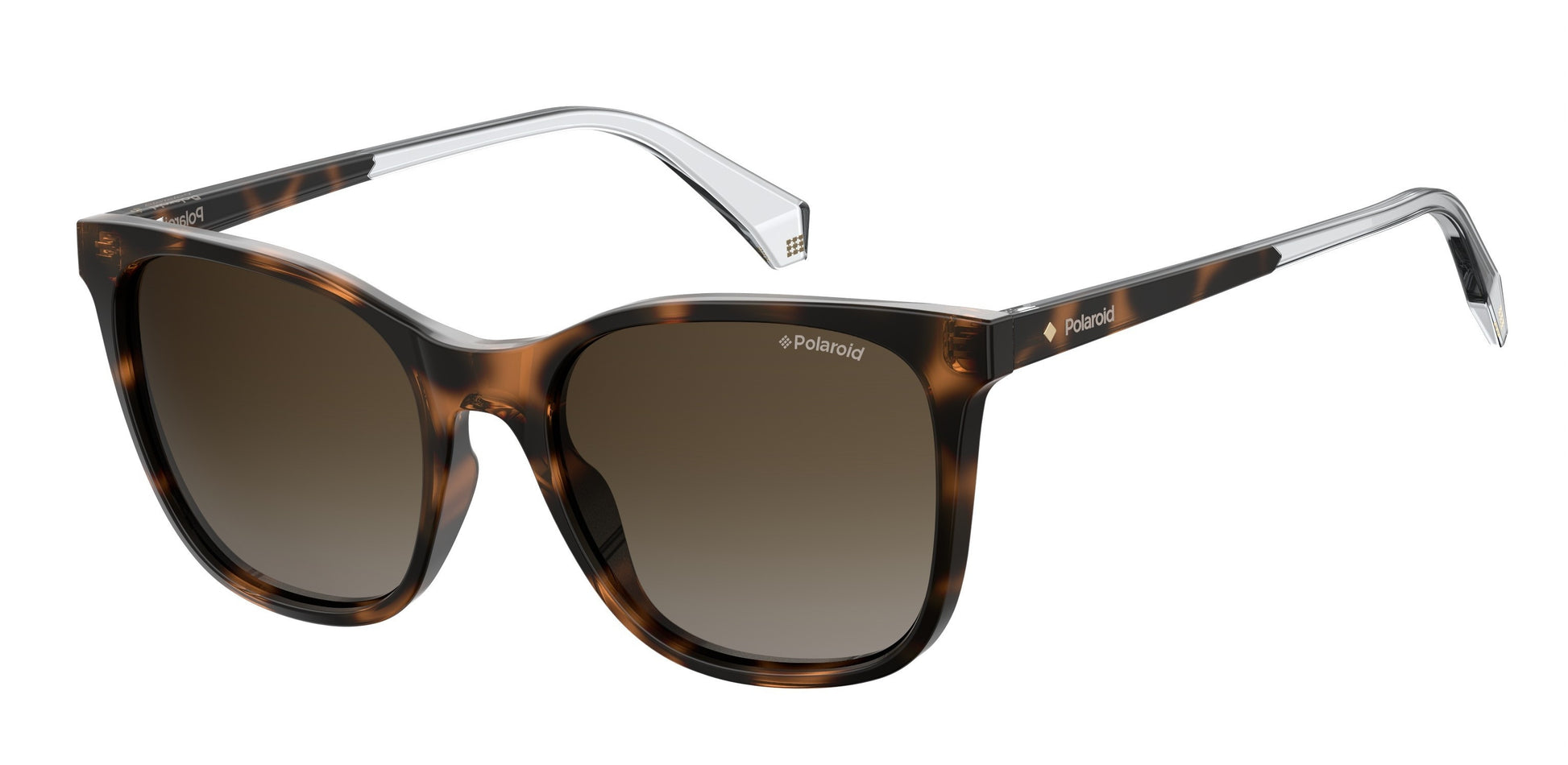Polaroid Women’s Sunglasses PLD4059S086LA, Brown Havana, Lens/Bridge/Temple Measurements 53/19/145 mm
