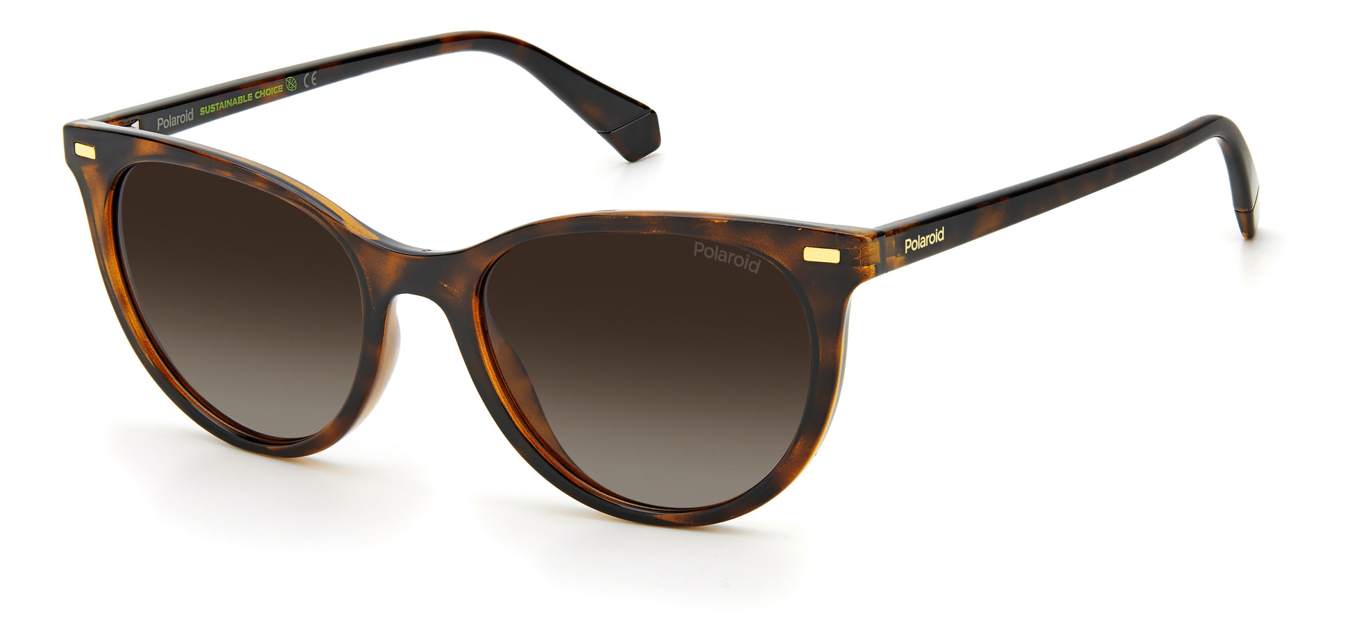 Polaroid Women's Sunglasses PLD4107S086F2, Lens 52 mm, Bridge 17 mm, Temple 145 mm, Brown, Resin