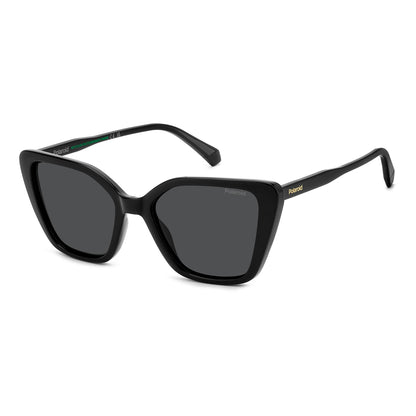 Polaroid Women’s Sunglasses PLD4189S807 with Lens 53mm, Bridge 18mm, Temple 140mm - Black Polycarbonate Frame, 100% UV400 Polarized Lenses