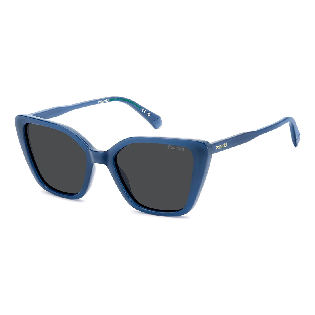 Polaroid Women’s Sunglasses PLD4189SMVU, Polycarbonate Blue Frame, Polarized Grey Lenses, 53/18/140 mm