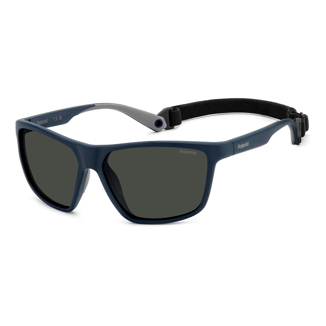Polaroid Men's Sunglasses PLD7040SFLL with Polycarbonate Blue Frame and Grey Polarized Lenses, 59/14/140 mm