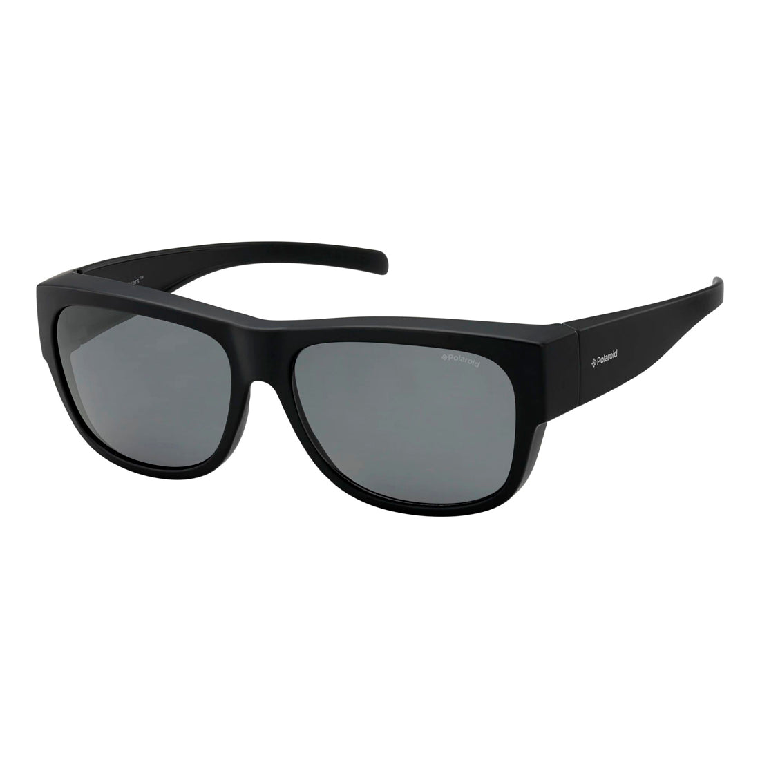 Polaroid Ancillaries Unisex Sunglasses PLD9003SDL5 with Polycarbonate Lenses, Black Frame, Gray Polarized Lens, Adjustable Fit Measures (Lens/Bridge/Temple) in mm