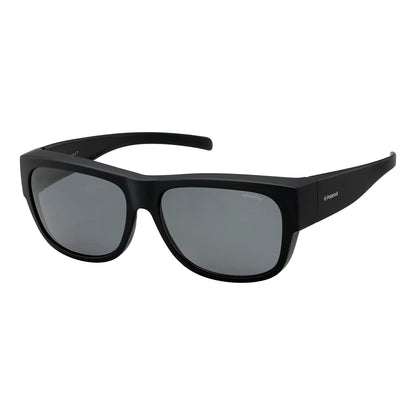 Polaroid Ancillaries Unisex Sunglasses PLD9003SDL5 with Polycarbonate Lenses, Black Frame, Gray Polarized Lens, Adjustable Fit Measures (Lens/Bridge/Temple) in mm
