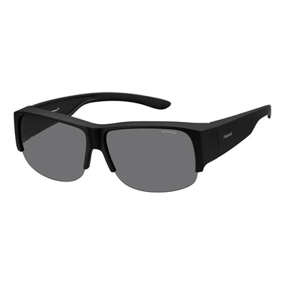 Polaroid Ancillaries Unisex Sunglasses PLD9007SDL5 Polycarbonate Black Frame with Grey Lenses Fit-Over Design (Lens/Bridge/Temple Dimensions Available)