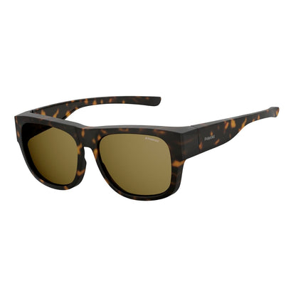 Polaroid Ancillaries Unisex Sunglasses PLD9010SN9P with Polycarbonate Lenses and Brown Frame, Dimensions According to Model Number