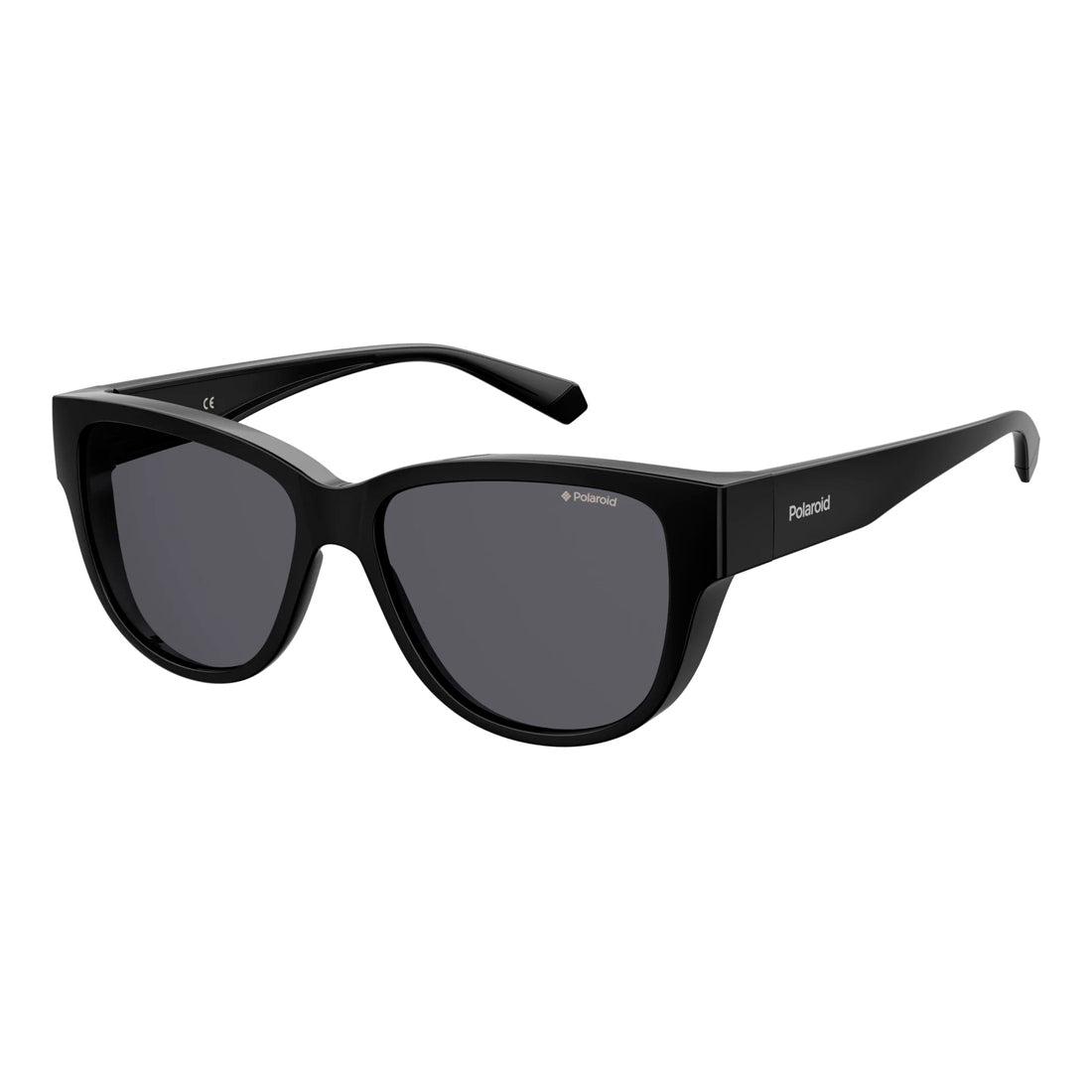Polaroid Ancillaries Women's Sunglasses PLD9013S807 with Polycarbonate Lens, Black Frame, and Grey Polarized Lenses, Measurement Details Based on Model H430