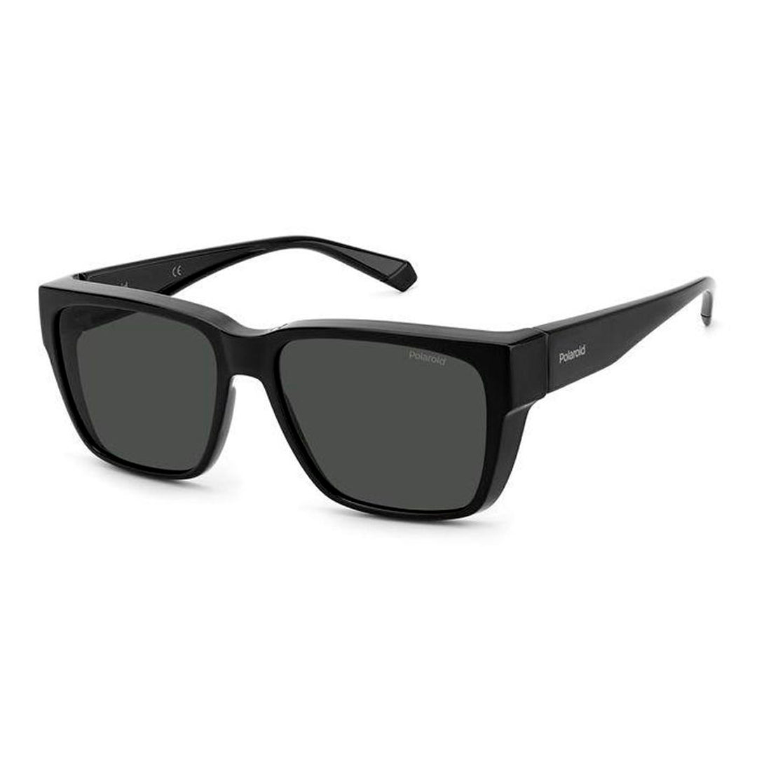 Polaroid Ancillaries Unisex Sunglasses PLD9018S08A with Polycarbonate Frame and Black Finish, Lens/Bridge/Temple Dimensions as per Product Code H436