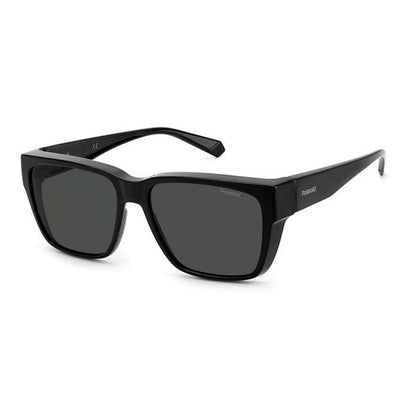 Polaroid Ancillaries Unisex Sunglasses PLD9018S08A with Polycarbonate Frame and Black Finish, Lens/Bridge/Temple Dimensions as per Product Code H436