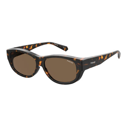 Polaroid Ancillaries Unisex Sunglasses PLD9020S086 with Polycarbonate Brown Lenses, Bridge, and Temples, Adjustable Size
