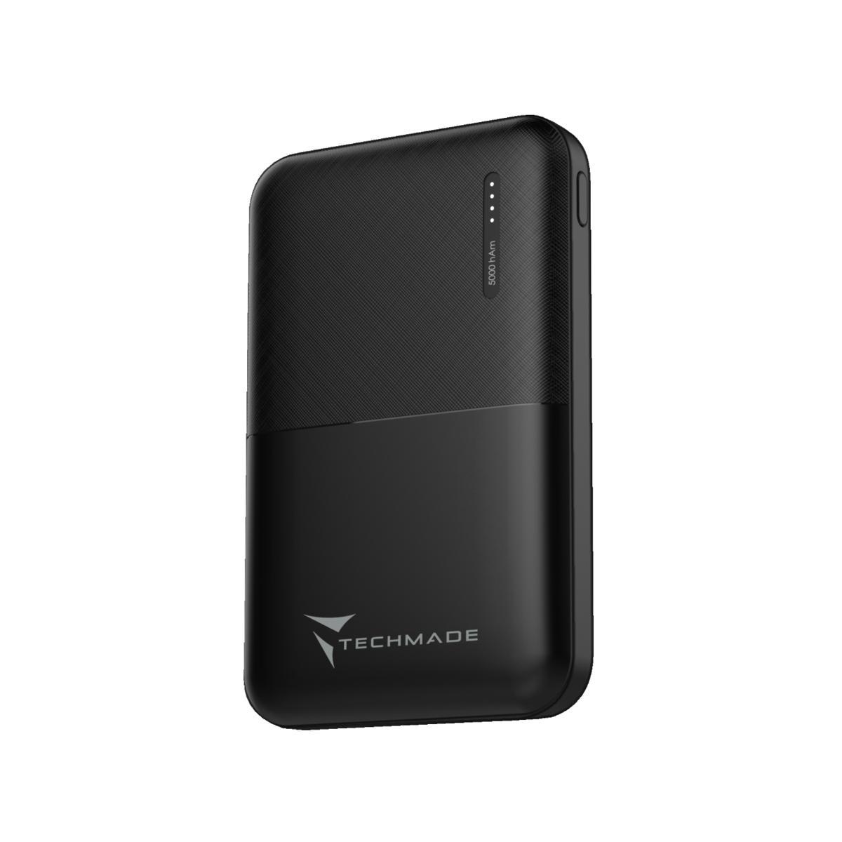 Powerbank 5000mAh Techmade Μαύρο