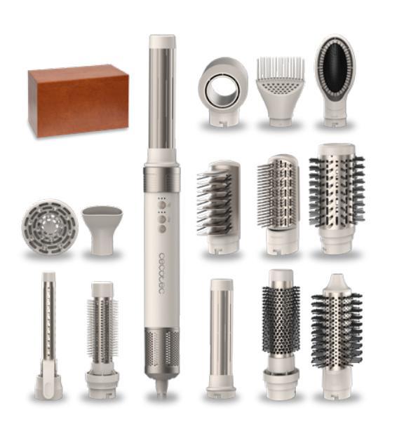 Cecotec Cerami Care 14in1 AirGlam Champagne 1400W