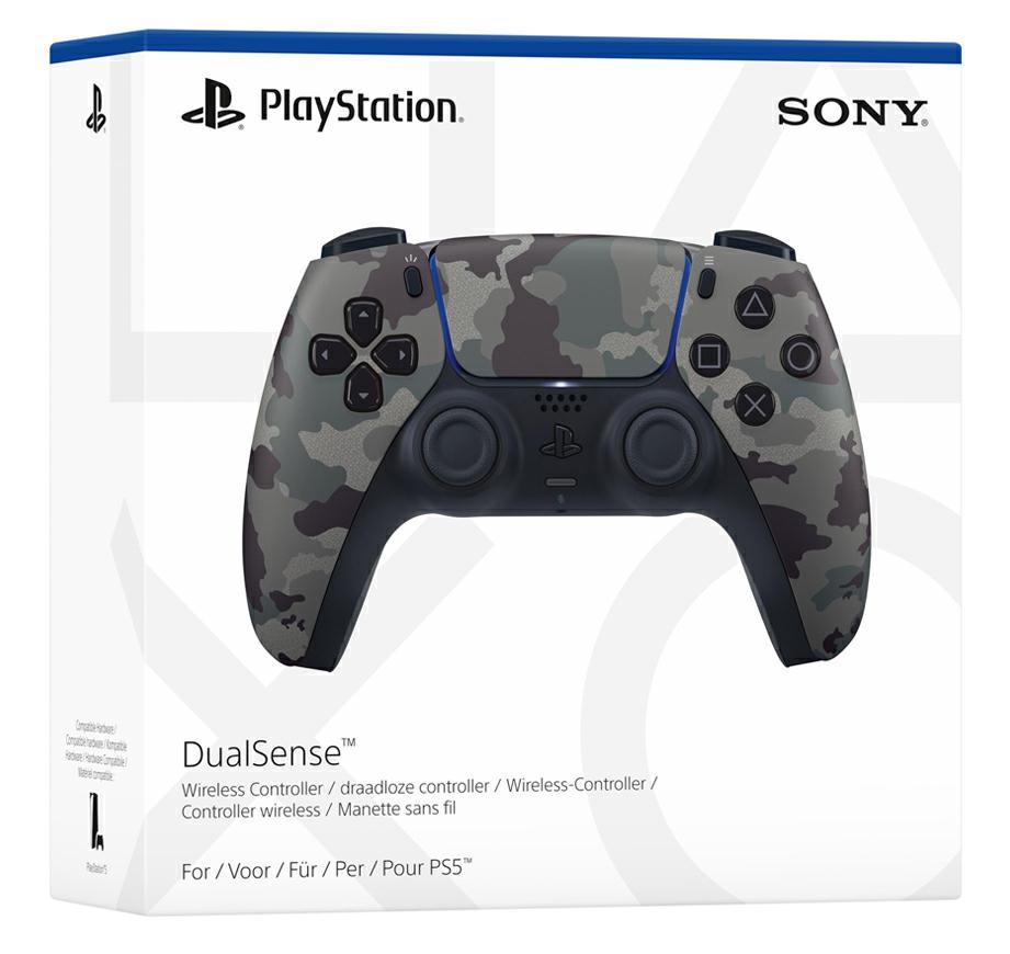PS5 DualSense Wireless Controller in Grey Camo V3