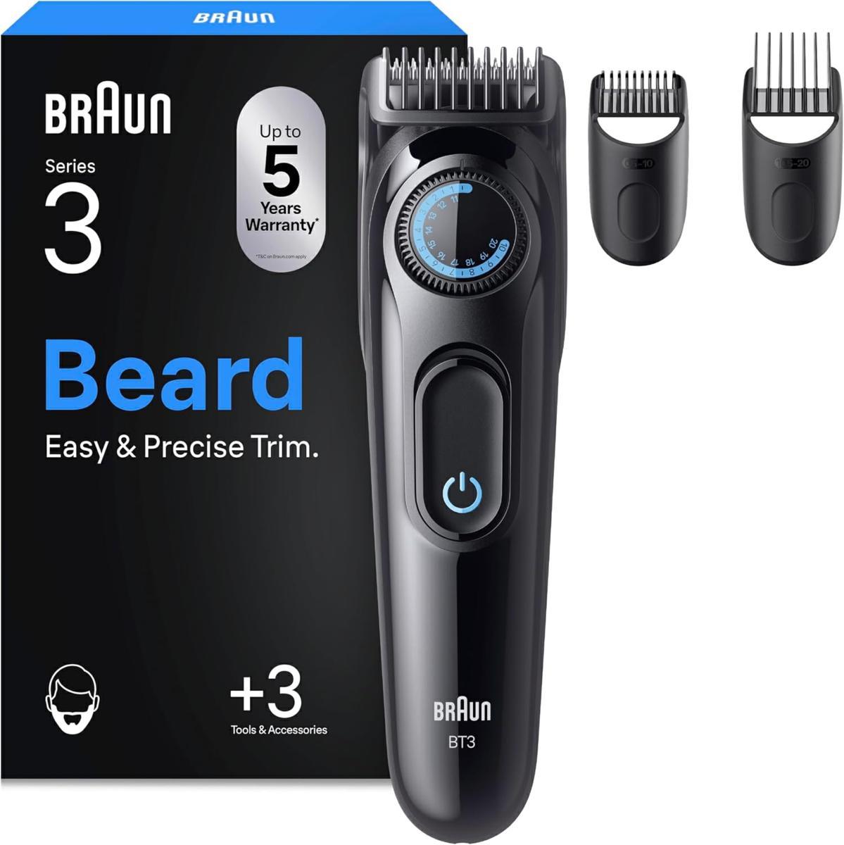 Braun Regolabarba Trimmer Series 3 BT3520 Black/Blue